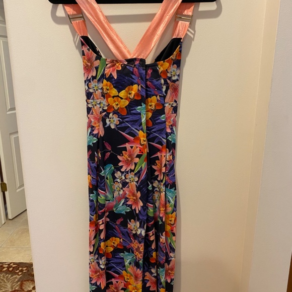 Venus tropical print cross cross back dress - Picture 4 of 6